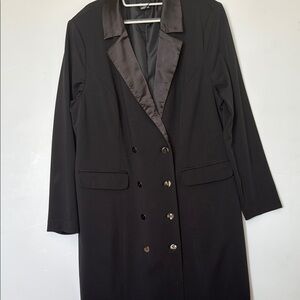 City Chic Black Long Sleeve Dress